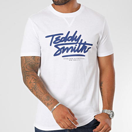 Teddy Smith - Maglietta Script 11016654D Bianco