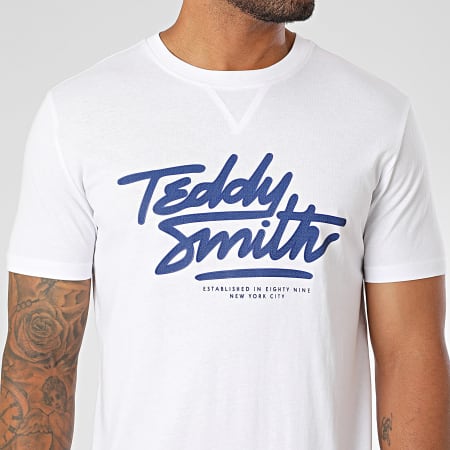 Teddy Smith - Tee Shirt Script 11016654D Blanc