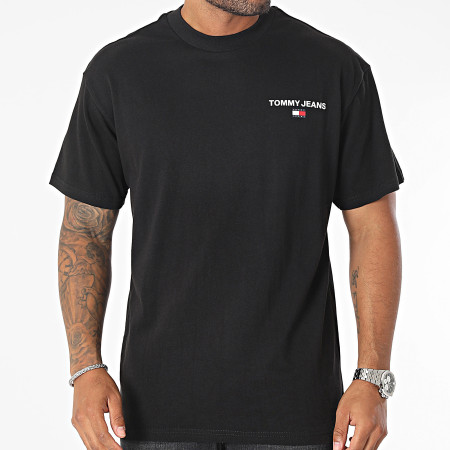 Tommy Jeans - Relax Mock Tee 7823 Negro