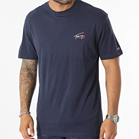 Tommy Jeans - Camiseta Classic Small Flag 7714 Azul Marino