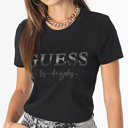Camiseta Guess Jewel negra para mujer