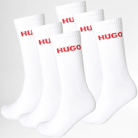 HUGO - Lote de 6 Pares de Calcetines 50510187 Blanco