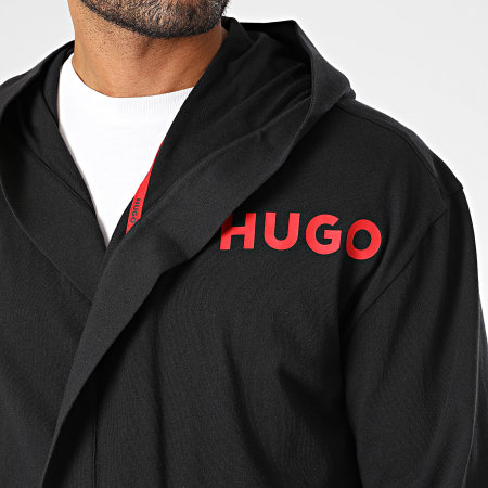 HUGO - Peignoir A Capuche Linked 50501421 Noir