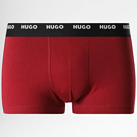 HUGO - Pack De 5 Boxers 50479944 Negro Blanco Burdeos