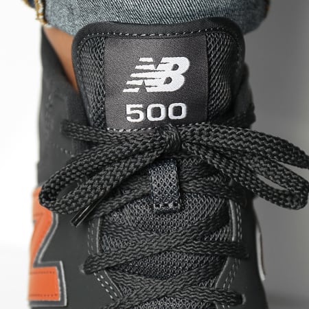 New Balance - Baskets Lifestyle 500 GM500FB2 Anthracite Dark Orange