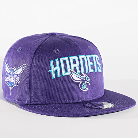 New Era - Casquette Snapback 9Fifty Patch Charlotte Hornets Violet