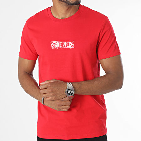 One Piece - Tee Shirt Luffy 56 Rouge