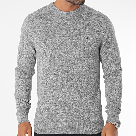 Pull Tommy Hilfiger Pima Perkins Gris Homme