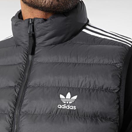 Adidas Originals - HZ0686 Cappotto senza maniche a righe nero