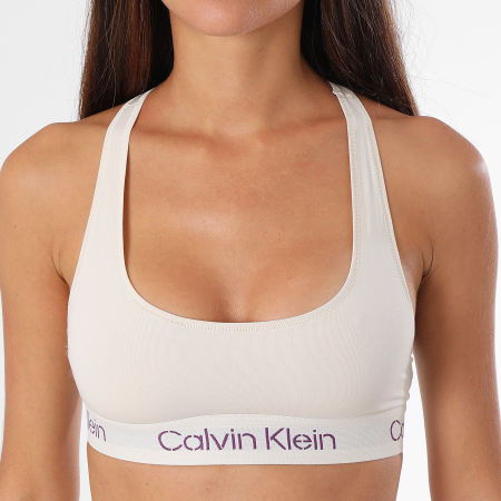 Calvin Klein - Sujetador de mujer Beige