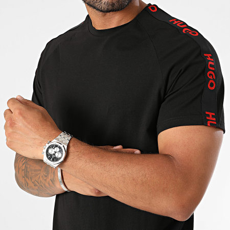 HUGO - Tee Shirt A Bandes Sporty Logo 50504270 Noir
