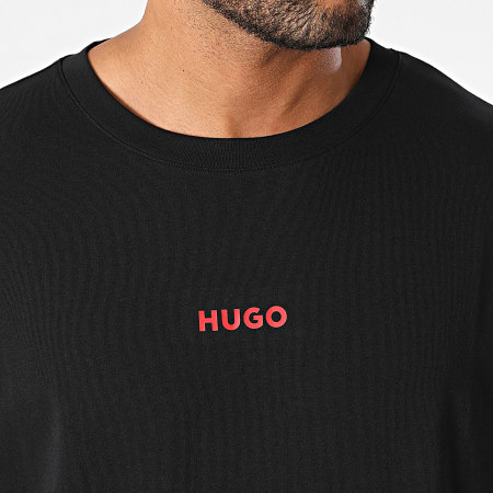 HUGO - Maglietta a maniche lunghe Linked 50502399 Nero