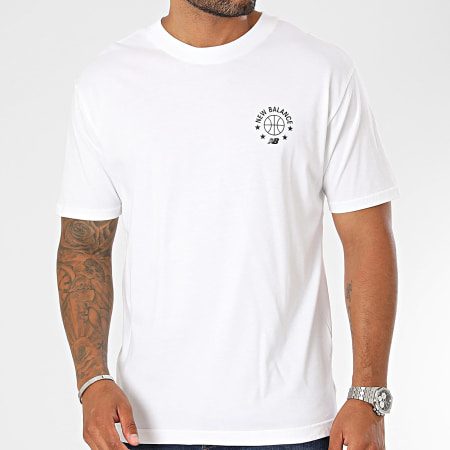 New Balance - Camiseta MT33582 Blanca