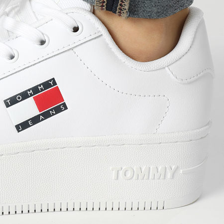 Tommy Jeans - Sneakers da donna Flatform Essential 2426 Bianco