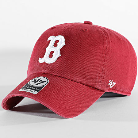 '47 Brand - Casquette Clean Up Boston Red Sox Bordeaux
