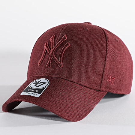 '47 Brand - Gorra New York Yankees MVP Burdeos