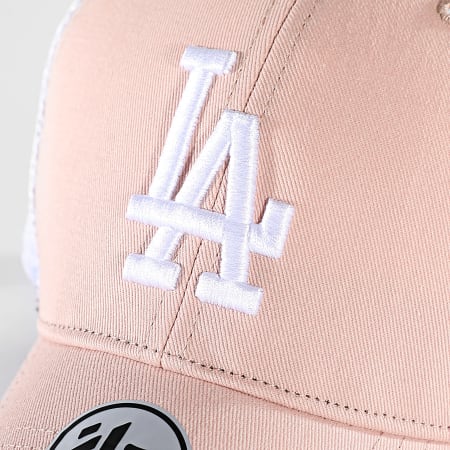 '47 Brand - Los Angeles Dodgers MVP Trucker Cap Salmón Blanco