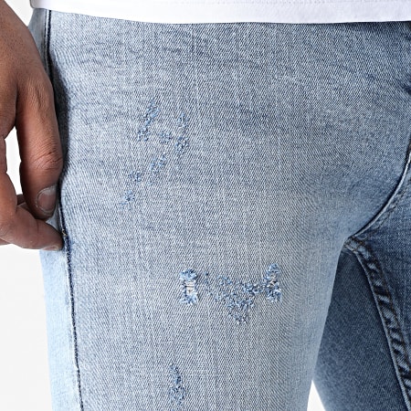 Black Industry - Jeans skinny con lavaggio blu