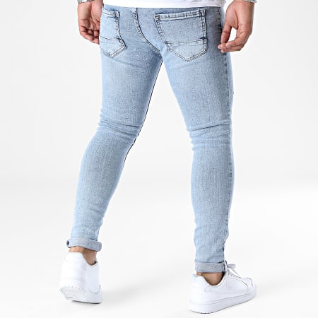 Black Industry - Jeans skinny con lavaggio blu