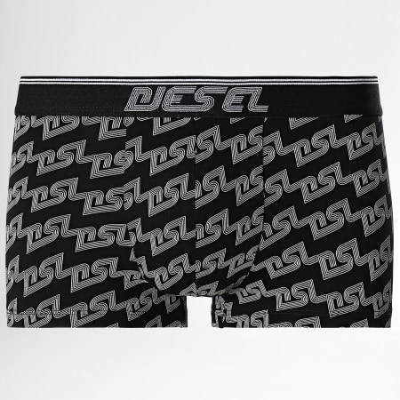 Diesel - Set di 3 boxer Damien nero grigio erica