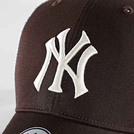 '47 Brand - Casquette Trucker MVP New York Yankees Marron Blanc