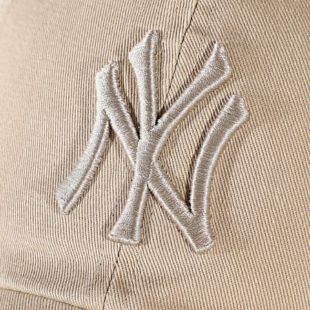 '47 Brand - Casquette Clean Up New York Yankees Beige Foncé