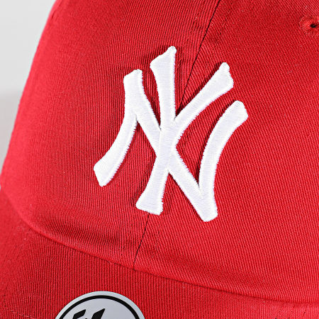 '47 Brand - Cappello New York Yankees Clean Up Rosso