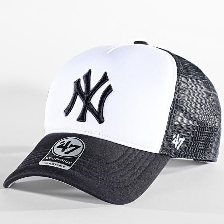 '47 Brand - Cappello Trucker Offside New York Yankees Bianco Nero