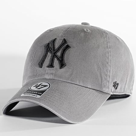 Casquette Baseball '47 Brand NY - Gris Sangle Ajustable - Écriture Dos - Occasion
