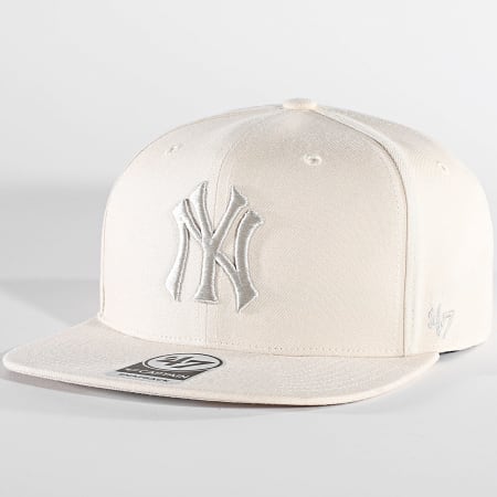 '47 Brand - Casquette Snapback Captain New York Yankees Beige