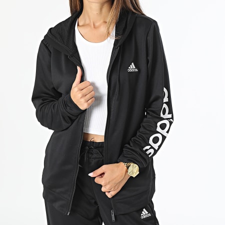 Chándal Mujer Adidas Linear FT Tracksuit Negro