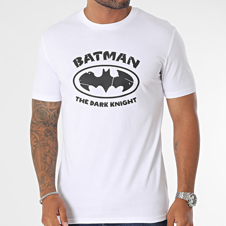 DC Comics - Tee Shirt Dark Knight Logo Blanc
