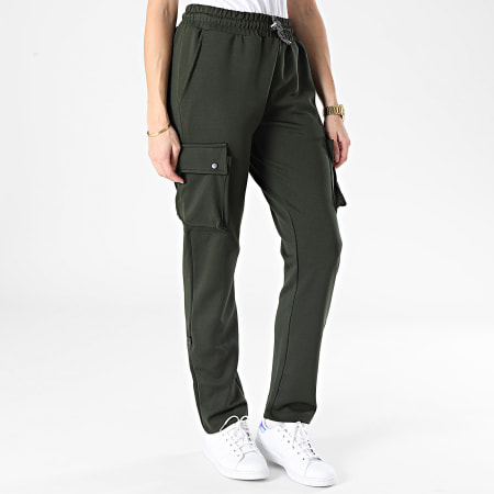 Girls Outfit - Pantaloni Cargo da donna Verde Khaki