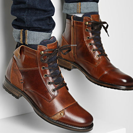 Redskins - Botas Yani QL101ZS Brandy Azul marino