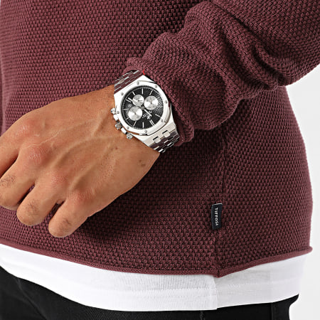 Tiffosi - Sweat Crewneck Alabastro Bordeaux