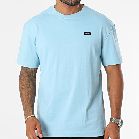 Calvin Klein - Tee Shirt Cotone Comfort 0669 Azzurro