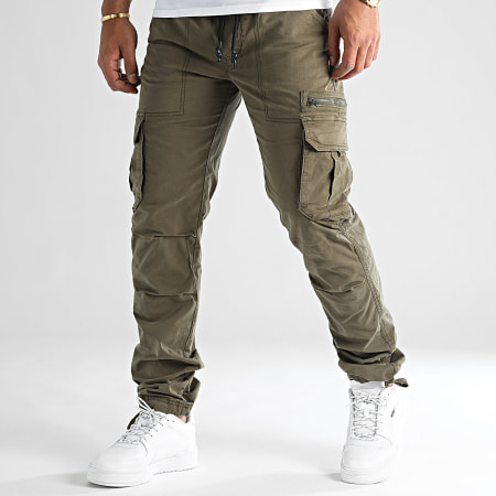 LBO - Set van 2 Cargo broeken 0174 0171 Camel Green Khaki