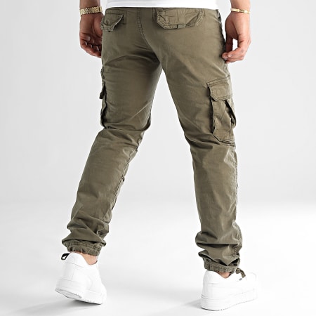 LBO - Lote de 2 pantalones cargo 0174 0171 Camel Caqui Verde