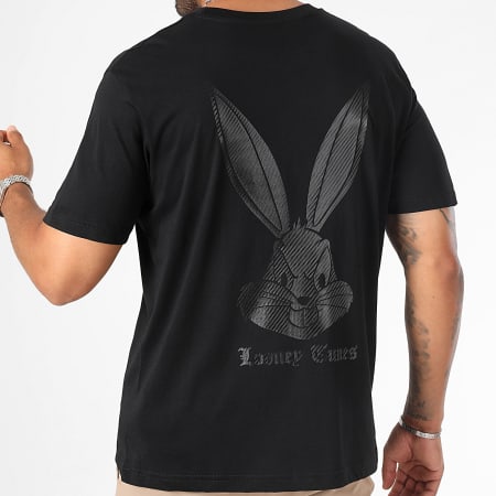 Looney Tunes - Camiseta Oversize Large Carbon Bugs Bunny Negro