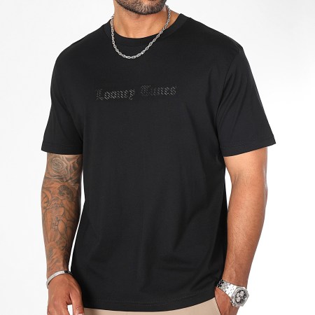 Looney Tunes - Tee Shirt Oversize Large Carbon Taz Noir