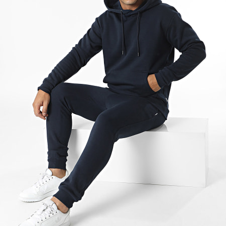 Ensemble De Survêtement JACK & JONES Pour Homme - Blazer Bleu Marine, Pantalon Assorti, Confortable Et Stylé