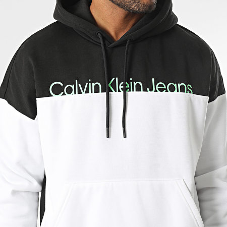 Calvin Klein - Sweat Capuche 4089 Noir Blanc