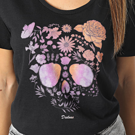 Deeluxe - Tee Shirt Femme Floralie 03V141W Noir Foral