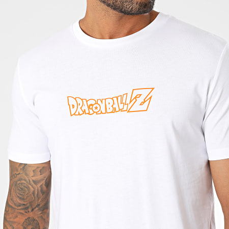 Dragon Ball Z - Tee Shirt Back Kame Kanji Blanc Orange