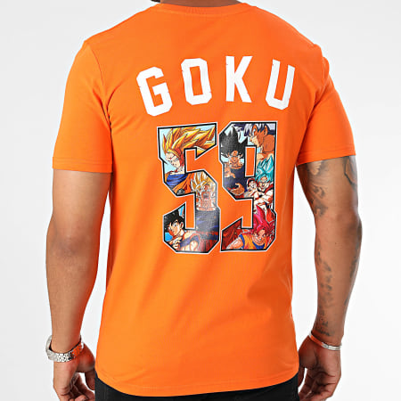 Dragon Ball Z - Tee Shirt Back Goku Orange