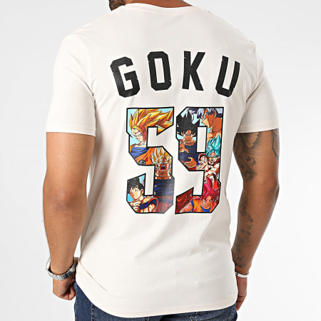 Dragon Ball Z - Tee Shirt Back Goku Beige