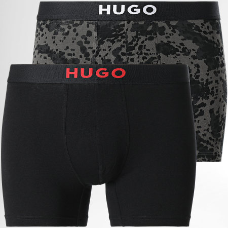 HUGO - Lot De 2 Boxers 50501385 Noir Gris