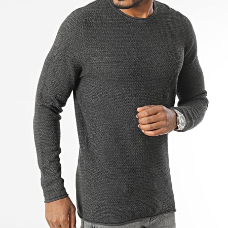 Pull Fin Jack & Jones Gris Taille S - 60% Coton, Maille Fine, Occasion Parfait état
