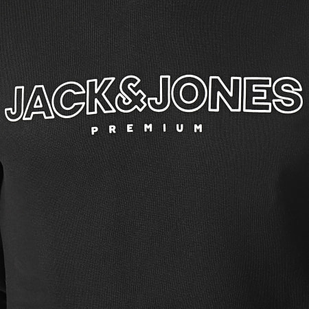 Jack And Jones - Sudadera con capucha Jason Branding Negra