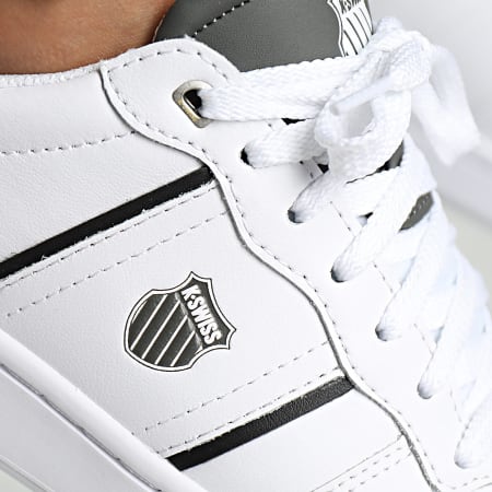 K-Swiss - Sneakers Lozan Match Leather 08903 Bianco Nero Metallo